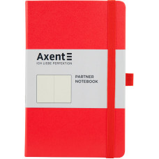 Книга записная Axent Partner 8307-05-A, A5-, 125x195 мм, 96 листов, нелинованный, твердая обложка, красная