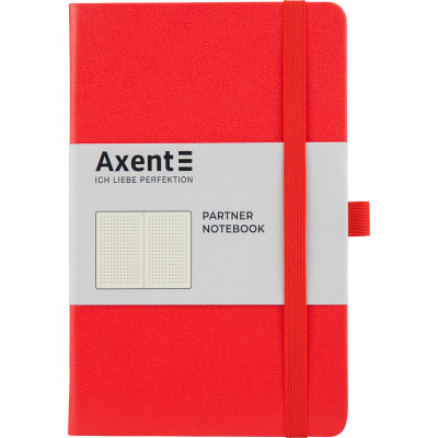 Книга записная Axent Partner 8306-05-A, A5-, 125x195 мм, 96 листов, точка, твердая обложка, красная