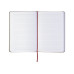 Деловая записная книжка VIVELLA, А5, мягкая обложка, резинка, белый блок линия, красный - O27104-03 Optima