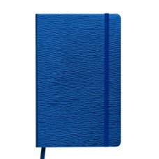 Блокнот деловой INGOT, 125x195 мм, 80 л., клетка, иск. кожа, синий