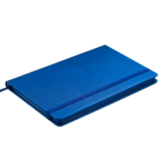 Блокнот діловий INGOT 125x195мм, 80арк., клітинка, обкладинка зі штучної шкіри, синій