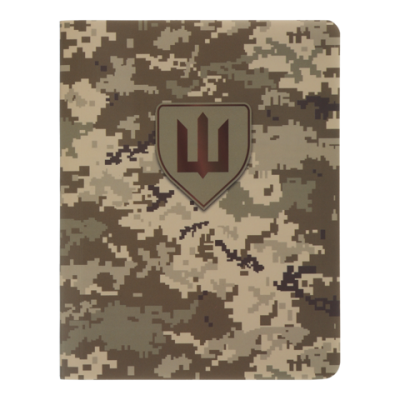 Книга записна MILITARY, А6, 64 аркуші, клітинка, кобкл. з синтетичного каменя, піксель