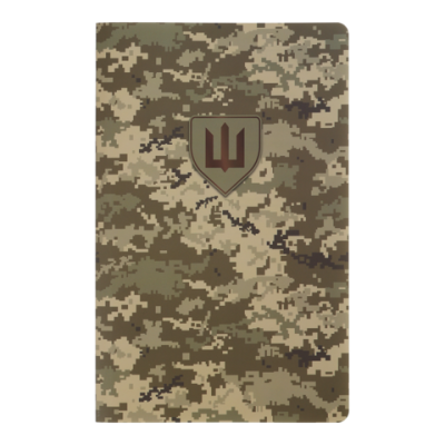 Книга записна MILITARY, А5, 64 аркуші, клітинка, обкл. з синтетичного каменя, піксель