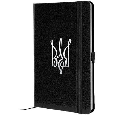 Книга записная Partner, 125*195, 96 л,клет, черная Воля