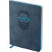 Книга записная Axent Nuba Soft 8604-02-A, A6+, 115x160 мм, 96 листов, клетка, гибкая обложка, синяя