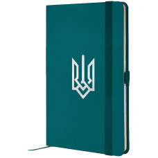 Книга записная Partner, 125*195, 96 л., кл., малахит, Герб