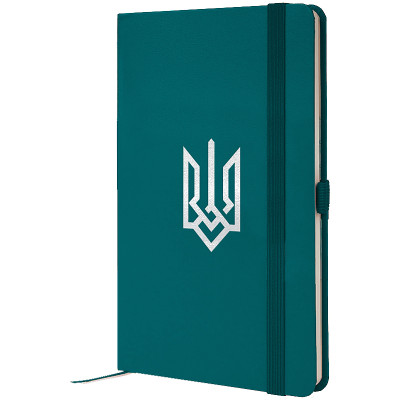 Книга записная Partner, 125*195, 96 л., кл., малахит, Герб