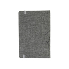 Ділова записка Architect сірий, А5, тверда обкладинка текстиль, гумка, блок клітинка