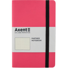 Книга записная Axent Partner Soft 8312-10-A, A5-, 125x195 мм, 96 листов, точка, гибкая обложка, розовая