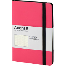 Книга записная Axent Partner Soft 8312-10-A, A5-, 125x195 мм, 96 листов, точка, гибкая обложка, розовая