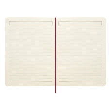 Деловая записная книжка ZODIAC, А6, твердая обложка текстиль, резинка, кремовый блок линия