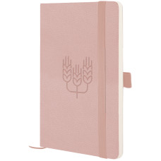 Записна книга Partner Soft Skin, 125*195, пудрова Колоски