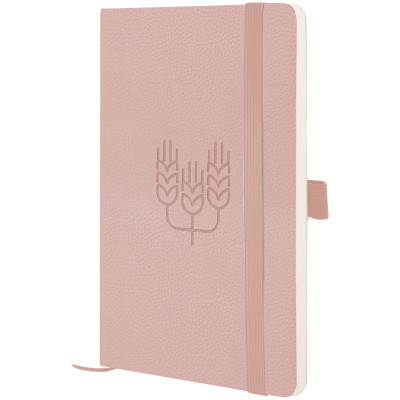 Записна книга Partner Soft Skin, 125*195, пудрова Колоски