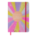 Книжка записна STAR, на гумці, А5, 96 арк., клітинка, офсет крем., тв.лам.обл., фіолетова