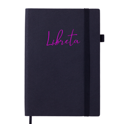 Блокнот діловий LIBRETA А5, 96 арк., чистий, обкл. штучна шкіра, чорний - BM.295017-01 Buromax