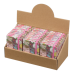 Книжка записна ROSE, на гумці, А7, 80 арк., клітинка., офсет крем., тв.лам.обл., рожева