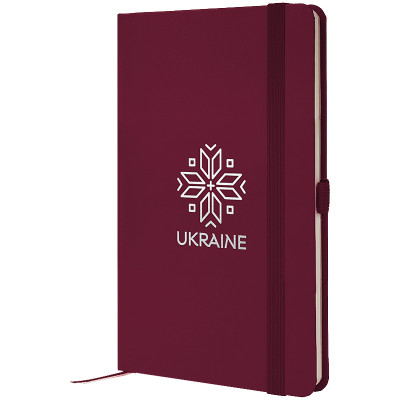 Книга записная Partner, 125*195, 96 л., кл., винная Вышиванка