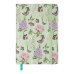 Книжка записна GENTLE, на гумці, А5, 96 арк., клітинка, офсет крем., тв.лам.обл., салатова