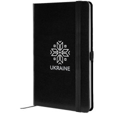 Книга записная Partner, 125*195, 96 л,клет, черная Вишиванка