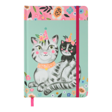 Книжка записна ANIMALS, на гумці, А5, 96 арк., кліт., офсет крем., тв.лам.обл., м'ятна, KIDS LINE