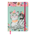 Книжка записна ANIMALS, на гумці, А5, 96 арк., кліт., офсет крем., тв.лам.обл., м'ятна, KIDS LINE