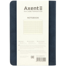 Книга записная Axent Nuba Strong 8603-02-A, A6+, 115x160 мм, 96 листов, клетка, твердая обложка, синяя