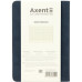 Книга записная Axent Nuba Strong 8603-02-A, A6+, 115x160 мм, 96 листов, клетка, твердая обложка, синяя
