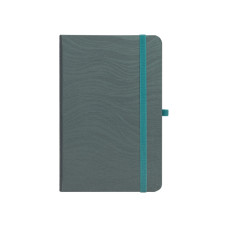 Деловая записная книжка SEA, А5, твердая обложка, резинка, белый блок линия, зеленый