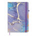 Книжка записна MARBLE, на гумці, А5, 80 арк., клітинка., офсет крем., тв.лам.обл., фіолетова