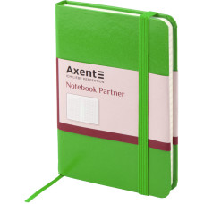 Книга записна Axent Partner 8301-04-A, A6-, 95x140 мм, 96 листів, клітина, тверда обкладинка, салатова