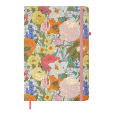 Книжка записна ROSE, на гумці, А5, 80 арк., клітинка., офсет крем., тв.лам.обл., рожева