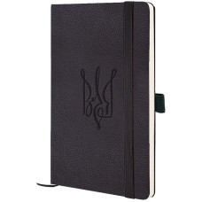 Книга записная Partner Soft Skin,, 125*195, чёрная, Воля