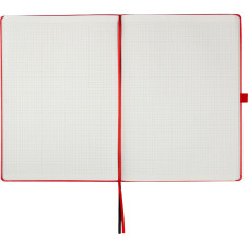 Книга записна Partner Grand, 210*295, 100 арк, кліт, червона