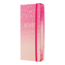 Книжка записна GRADIENT, на гумці, А6, 80 арк., клітинка., офсет крем., тв.лам.обл., рожевий