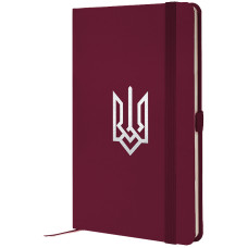 Записна книжка Partner, 125*195, 96 арк., клітинка, винна Герб