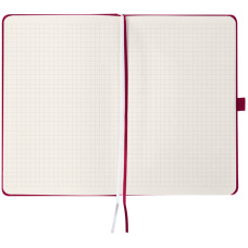 Записна книжка Partner, 125*195, 96 арк., клітинка, винна Герб