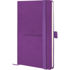 Книга записна Partner Soft Skin, 125*195, фіолетова Ukrainian