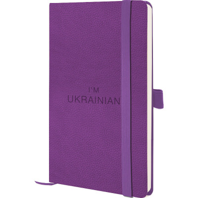 Книга записна Partner Soft Skin, 125*195, фіолетова Ukrainian