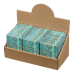 Книжка записна ALMOND BRANCHES, на гумці, А7, 80 арк., клітинка., офсет крем., тв.лам.обл., бірюзова