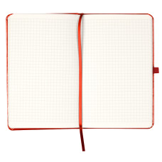 Книга записная Axent Partner Lux 8202-06-A, A5-, 125x195 мм, 96 листов, клетка, твердая обложка, красная