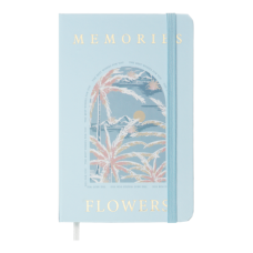 Книжка записна ESSENCE, на гумці, А6, 80 арк., клітинка., офсет крем., тв.лам.обл., біла