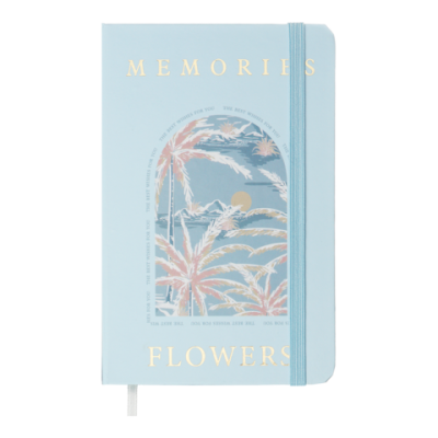 Книжка записна ESSENCE, на гумці, А6, 80 арк., клітинка., офсет крем., тв.лам.обл., біла