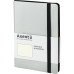 Книга записна Partner Soft, 125*195, 96арк, крап, срібляста - 8312-34-A Axent