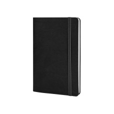 Деловая записная книжка VIVELLA, А5, мягкая обложка, резинка, белый блок линия, черный
