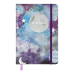 Книжка записна ABSTRACT, на гумці, А5, 96 арк., клітинка, офсет крем., тв.лам.обл., синя