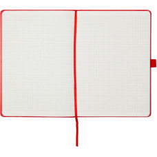 Книга записная Partner Prime, 145*210, 96 л, клетка, красная