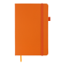Книга записна ETALON 125*195, 96 арк., клітинка, обкл. штучна шкіра, помаранчевий - BM.291160-11