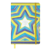 Книжка записна STAR, на гумці, А5, 96 арк., клітинка, офсет крем., тв.лам.обл., блакитна