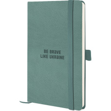 Книга записна Partner Soft Skin, 125*195, сіро-блакитна, Brave