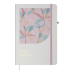 Книжка записна ESSENCE, на гумці, А5, 80 арк., клітинка., офсет крем., тв.лам.обл., біла